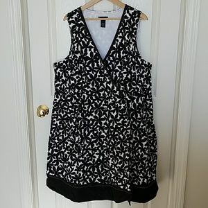 Lane Bryant faux wrap dress